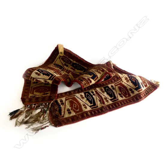 HAND KNOTTED  TRIBAL TENT DOOR FRNGE L1070 H880MM