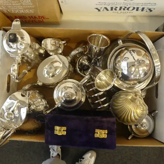 LARGE COLLECTION SILVER PLATE