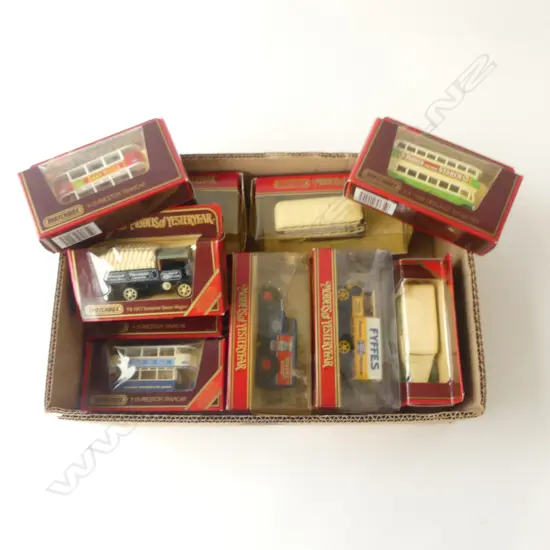 SMALL BOX OF 10 MINT & BOXED  MATCHBOX MODELS OF YESTERYEAR 