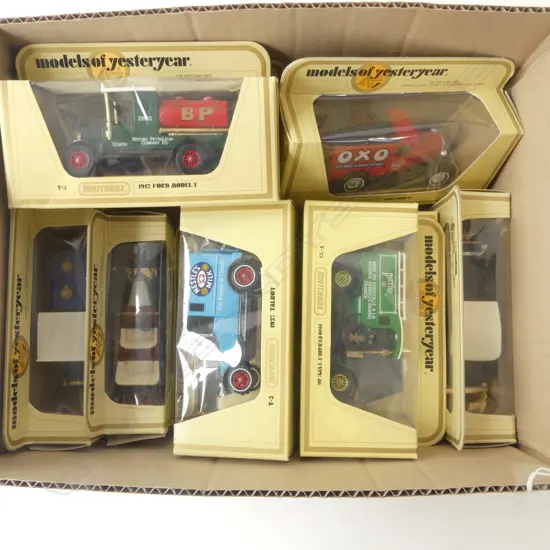 BOX OF 10 MINT & BOXED MATCHBOX  YESTERYEAR  MODELS
