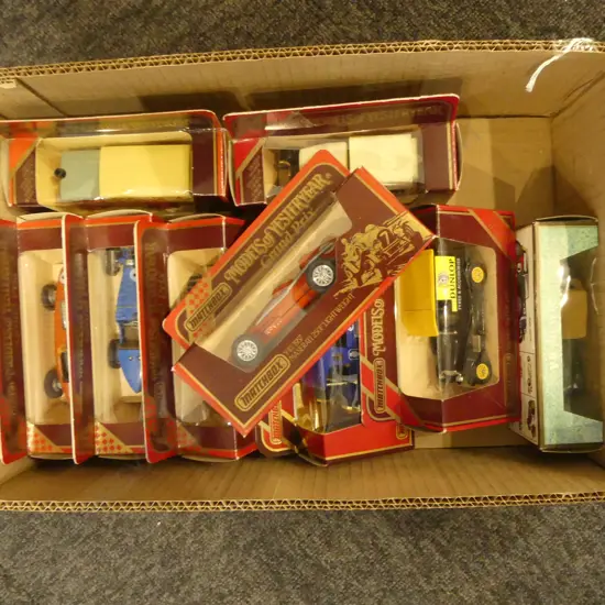 SMALL BOX OF  MINT & BOXED  MATCHBOX MODELS OF YESTERYEAR
