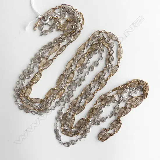 TWO FRENCH DECORATIVE CHAINS