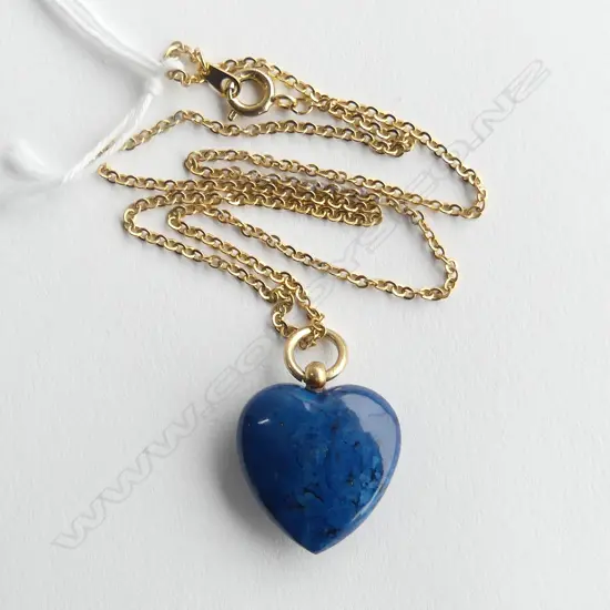 LAPIS LAZULI ? HEART PENDANT