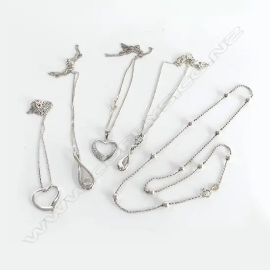 X5 S/SILVER NECKLACES