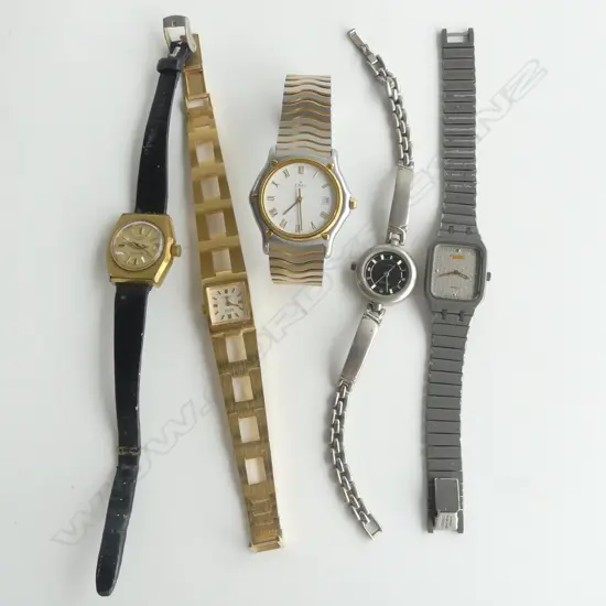 5 VINTAGE STYLISH LADY'S WRISTWATCHES 