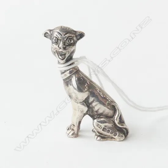STG SILVER DOG, HALLMARKED H.40mm 19.3gms