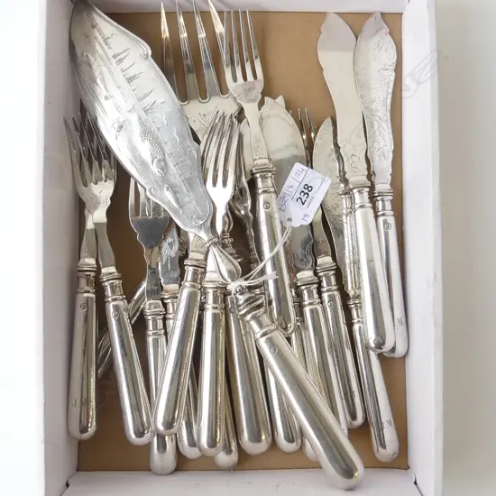 18 PCE BERNDORF SILVER PLATE FISH CUTLERY SET