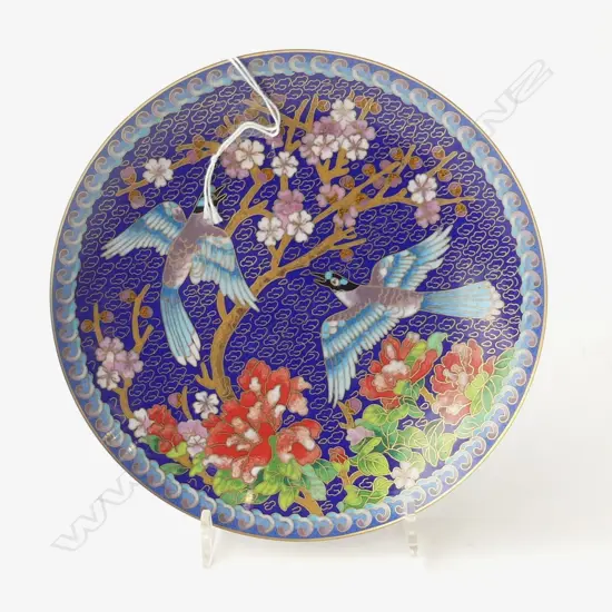 CHINESE CLOISONNE DISH DIA180mm