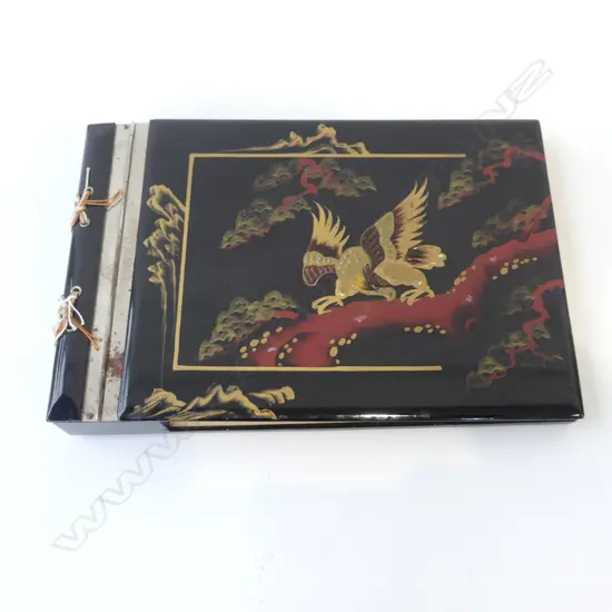 JAPANESE LACQUER WARE MUSICAL PHOTO ALBUM W400MM