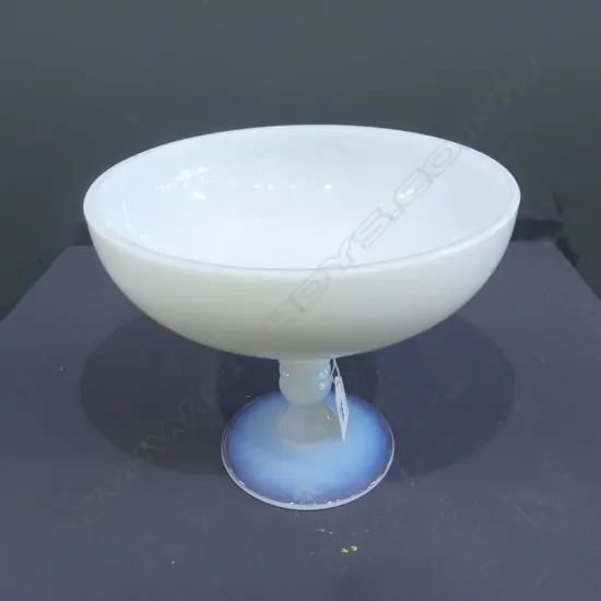 SEVRES ART GLASS COMPORT H.170mm, 200mm dia