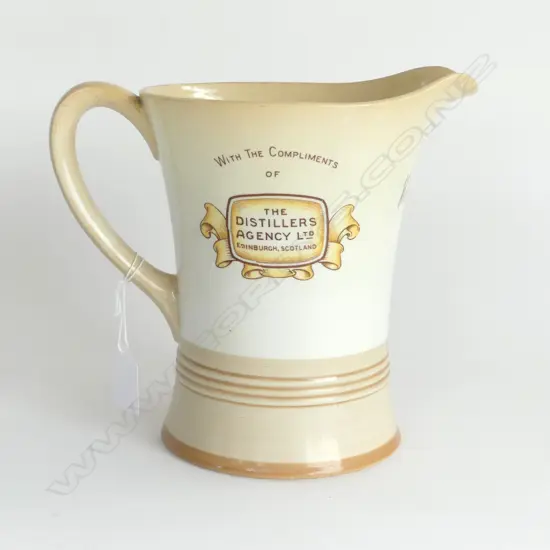 SHELLEY KING GEORGE TH 4TH WHISKY  MUSICAL JUG H190MM
