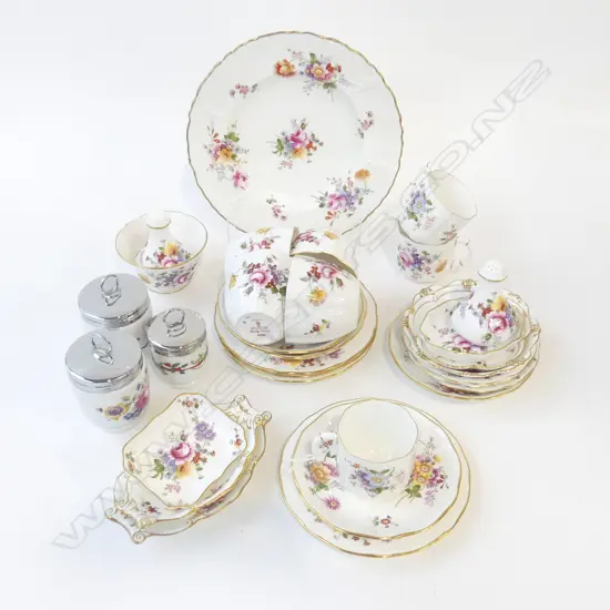 ASST. ROYAL CROWN DERBY, POSIES ETC + 3 R. WORCESTER EGG CODDLERS