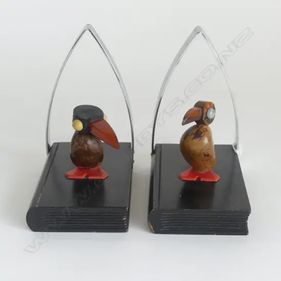 PR BOOKENDS IN THE STYLE OF HENRY HOWELL H130MM