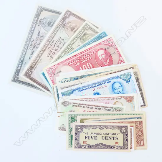 33 ASST. WORLD BANK NOTES, ASIAN & STH AMERICAN