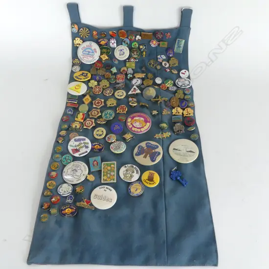 GIRL GUIDE BADGES ON PANEL (170 APPROX)