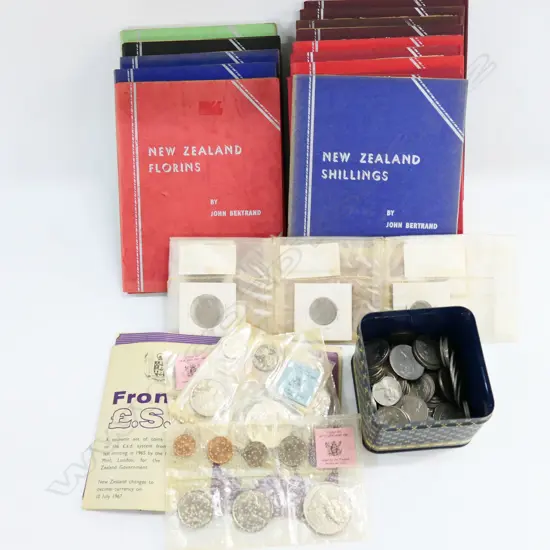 ASST. COIN ALBUMS, LOOSE COINS ETC