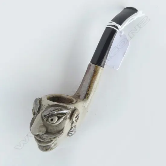 POTTERY MAN FACED PIPE L160MM