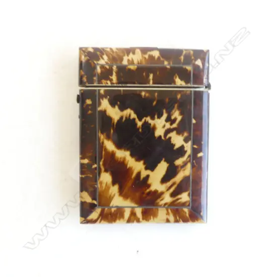 VICTORIAN TORTOISESHELL CARD CASE 