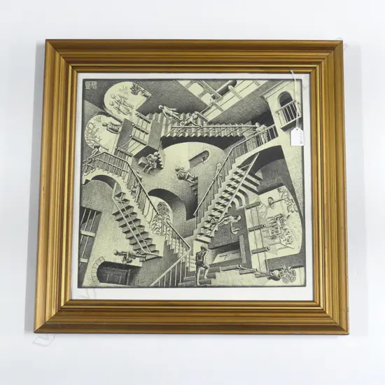 M. C. ESCHER RELATIVITY PRINT 435x450mm