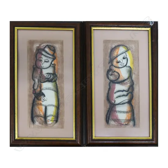 2 DANIEL SELEPE STH AFRICAN PASTELS 185X375mm