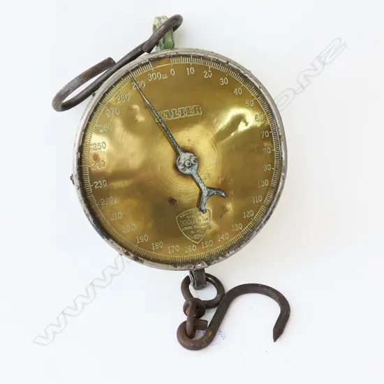LG ANTIQUE SALTER SPRING BALANCE SCALES 240mm dia