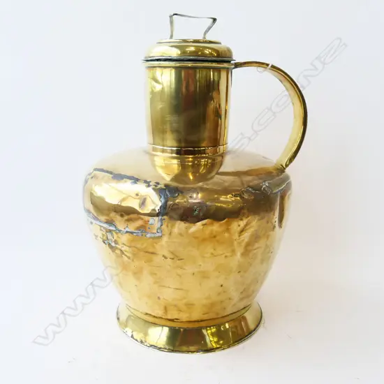 LG BRASS LIDDED VESSEL H.410mm