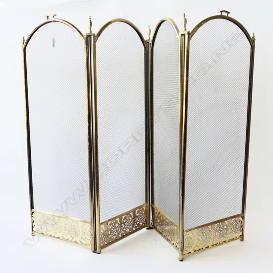 BRASS FIRE SCREEN H830mm