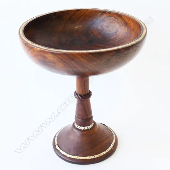 SOLOMAN ISLAND HARDWOOD & MOP CHALICE H310MM DIA270MM