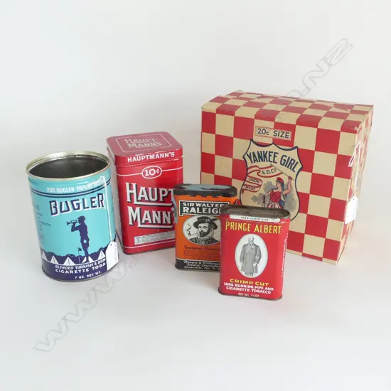 X4 TOBACCO TINS & TOBACCO BOX