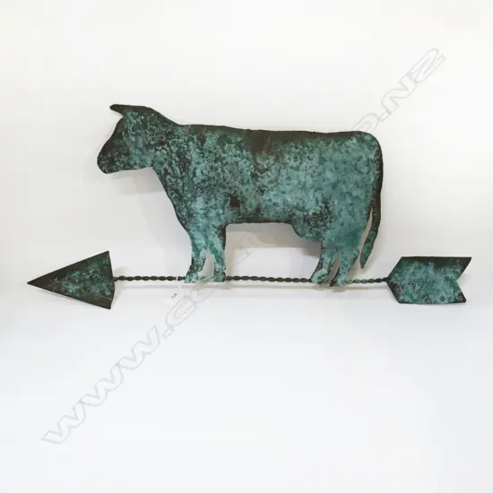 VERDIGRIS COPPER BULL ART 340x740mm