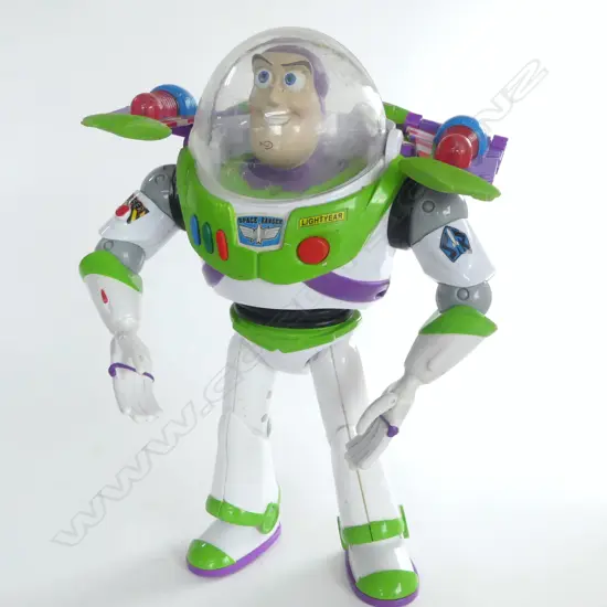 BUZZ LIGHTYEAR 'TOY STORY' TALKING MODEL, H.320mm, not working, needs batteries?