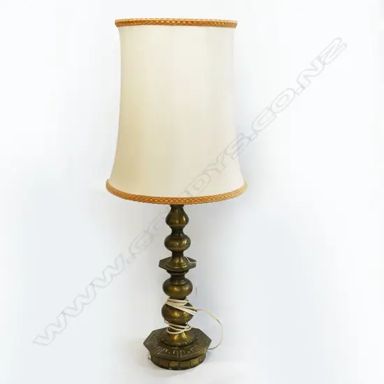 BRASS TABLE LAMP H.940mm