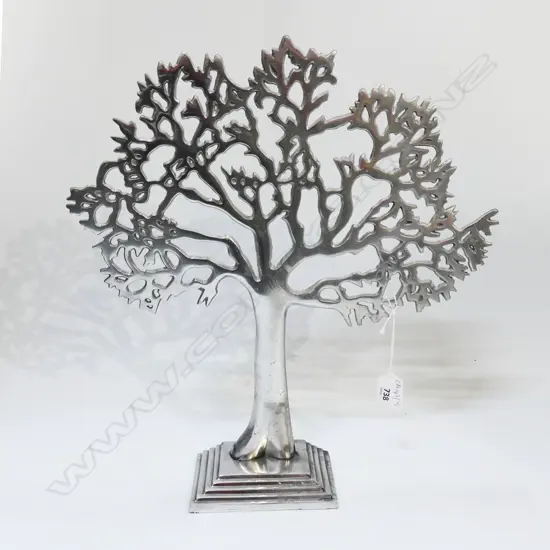 SILVER METAL TREE H.400mm