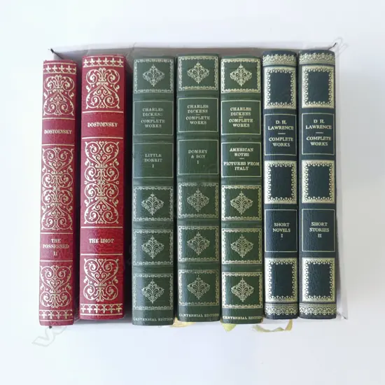 SEVEN VINTAGE BOOKS NOVELS – CHARLES DICKENS, DOSTOEVSKY, & D.H. LAWRENCE