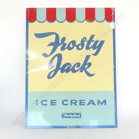 METAL SIGN 'FROSTY JACK ICE CREAM' 610x460mm