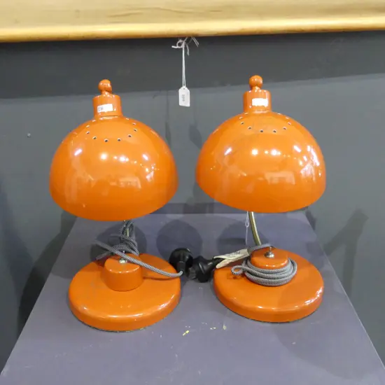 PR CONTEMPORARY ORANGE METAL LAMPS H.350mm