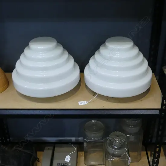 PR LG DECO BEEHIVE SHAPED GLASS LIGHT SHADES 300mm dia
