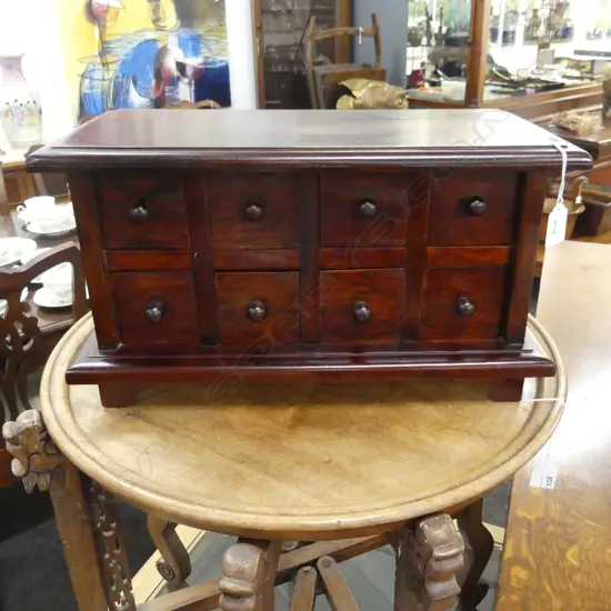 WOODEN 8 DRAWER CHEST 470x225x265mm