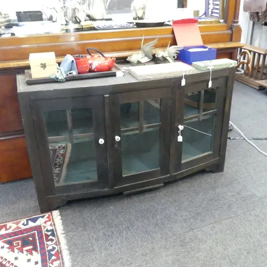 ARTS & CRAFTS GLAZED CABINET 1180x400x705mm