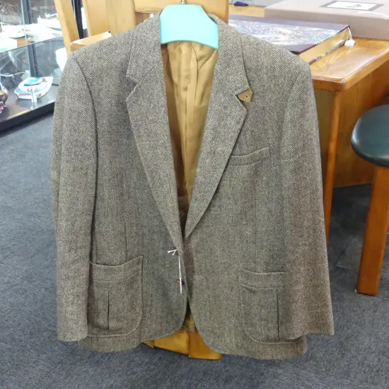 AQUASCUTUM MENS REGENT ST LONDON TWED JACKET MEDIUM SIZE