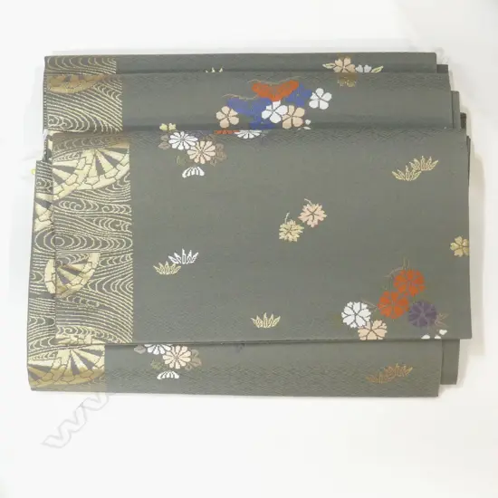 JAPANESE QUALITY VINTAGE HAND WOVEN SILK OBI