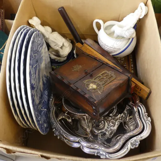 FOLDING RULERS, CHINA, WOODEN BOXES ETC