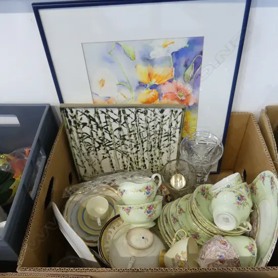 ASST. CHINA INCL. 19 PCE AYNSLEY TEA SET ETC