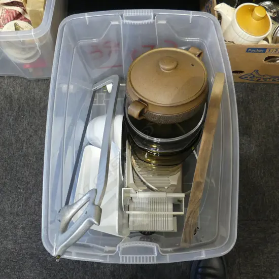 BOX LOT MEAT SLICER ETC