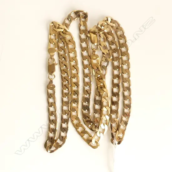 9CT YELLOW GOLD BRACELET & NECKLACE COMBINATION 47.48gms