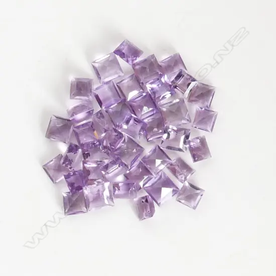 50CT NATURAL SQUARE AMETHYSTS