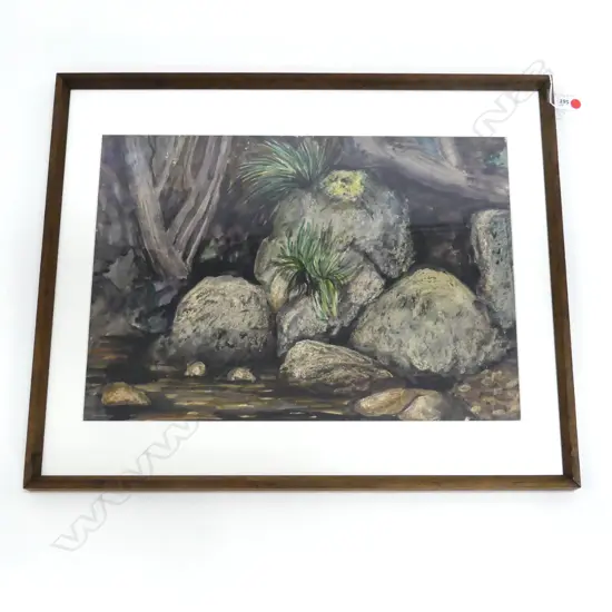 JACK CRIPPEN 'BOULDERS' W/C 1955 360x500mm 