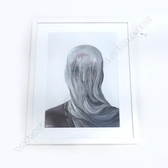 KAYRA YILDIZ 'SPEAK NO EVIL' ACRYLIC ON CARD 400x290mm