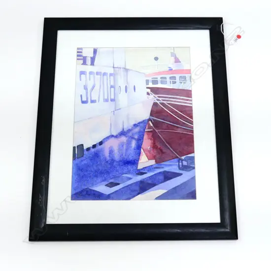 GLEN LEONARD 'MOORINGS' W/C 1998 450x330mm