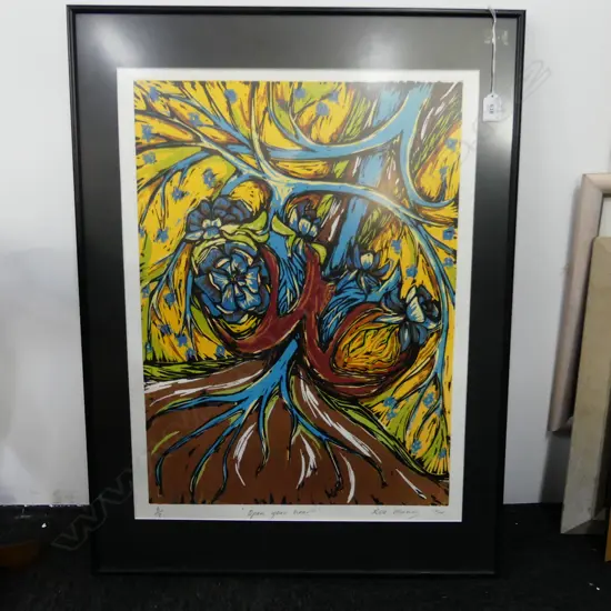 ROSE MAHON 'OPEN YOUR HEART' SCREENPRINT 6/8 '94 635x480mm